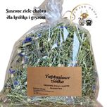 Suszone ziele chabra bławatka z kwiatem zioło dla królika, szynszyli