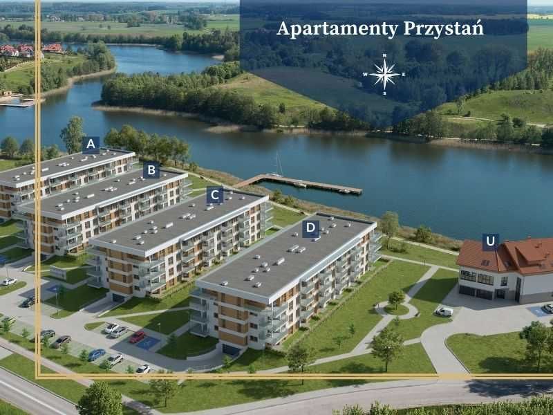 Z widokiem na jezioro | 2 pokoje, 2 piętro | 44,44m2 | Nowe!