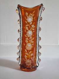 Kryształowy wazon, Huta Szkła Julia, lata 60.