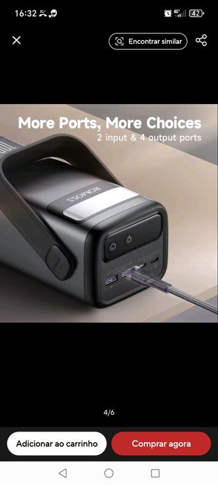 Powerbank 60.000 mah! Potência 100w