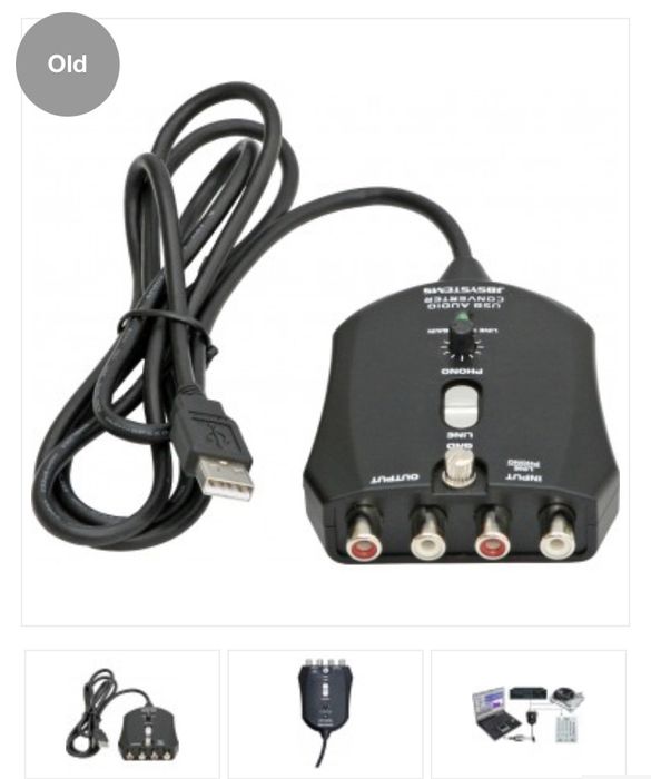 Conversor de audio USB novo