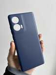 Etui silikonowe granatowe do MOTOROLA EDGE 50 FUSION