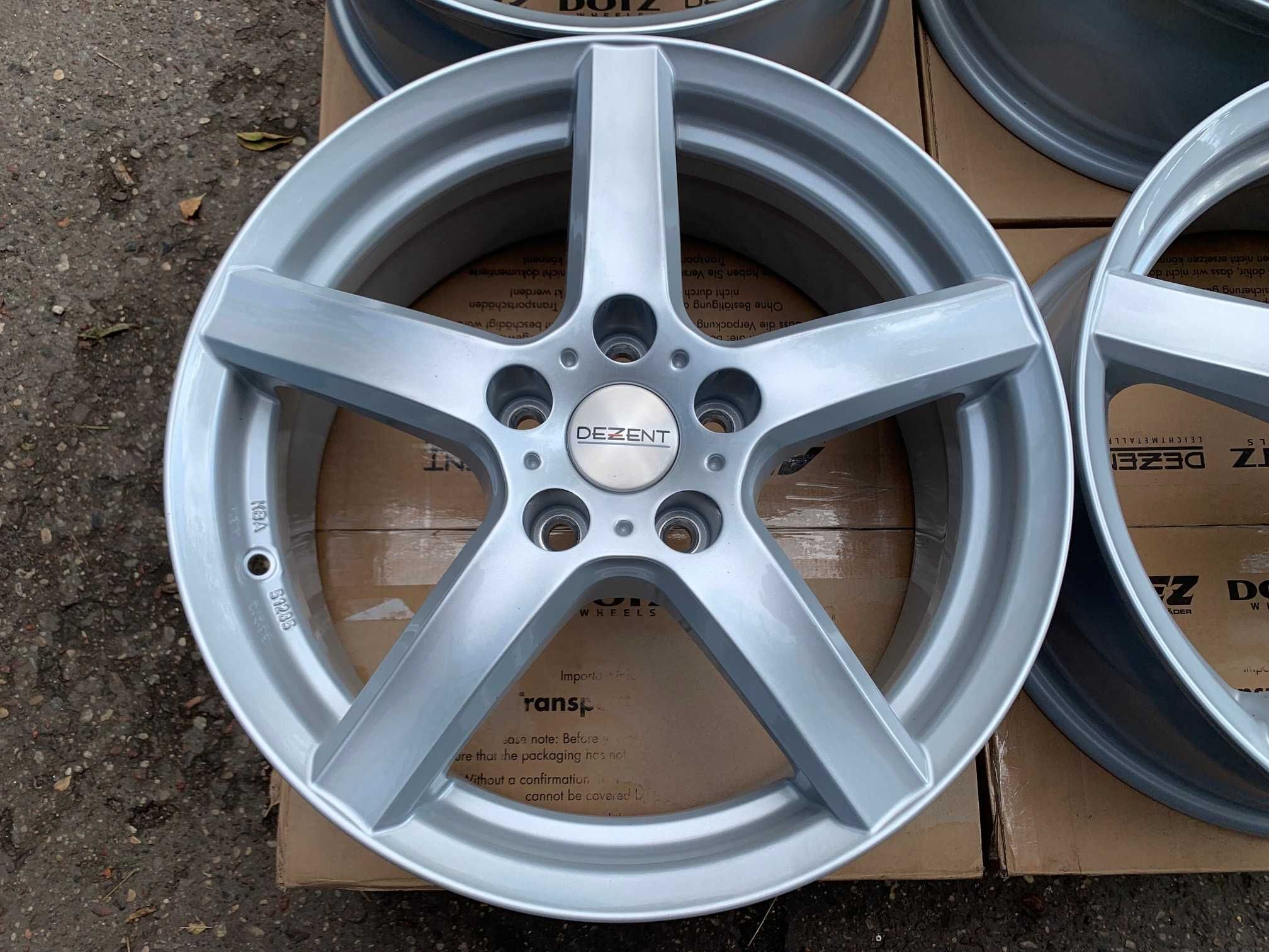 4x felgi DEZENT TY silver 17" roz 5x114,3 ET40 TOYOTA KIA NISSAN LEXUS