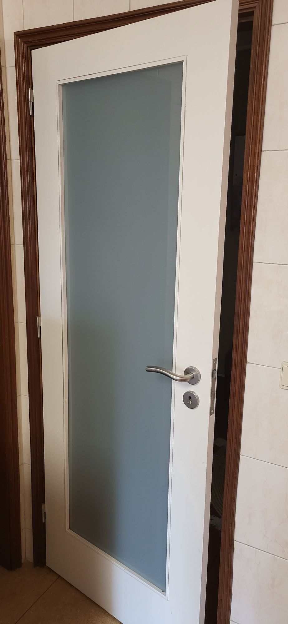 Porta Laçada com Vidro Fosco 201x75cm