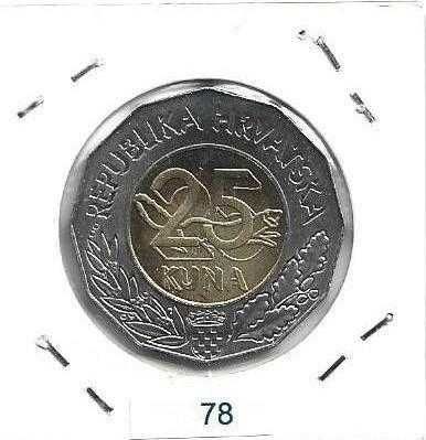 Croácia -  - 25 Kuna - 2004 -  - Candidato à União Europeia - - -Moeda