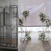 Аренда на свадьбу арки, стойки на столы