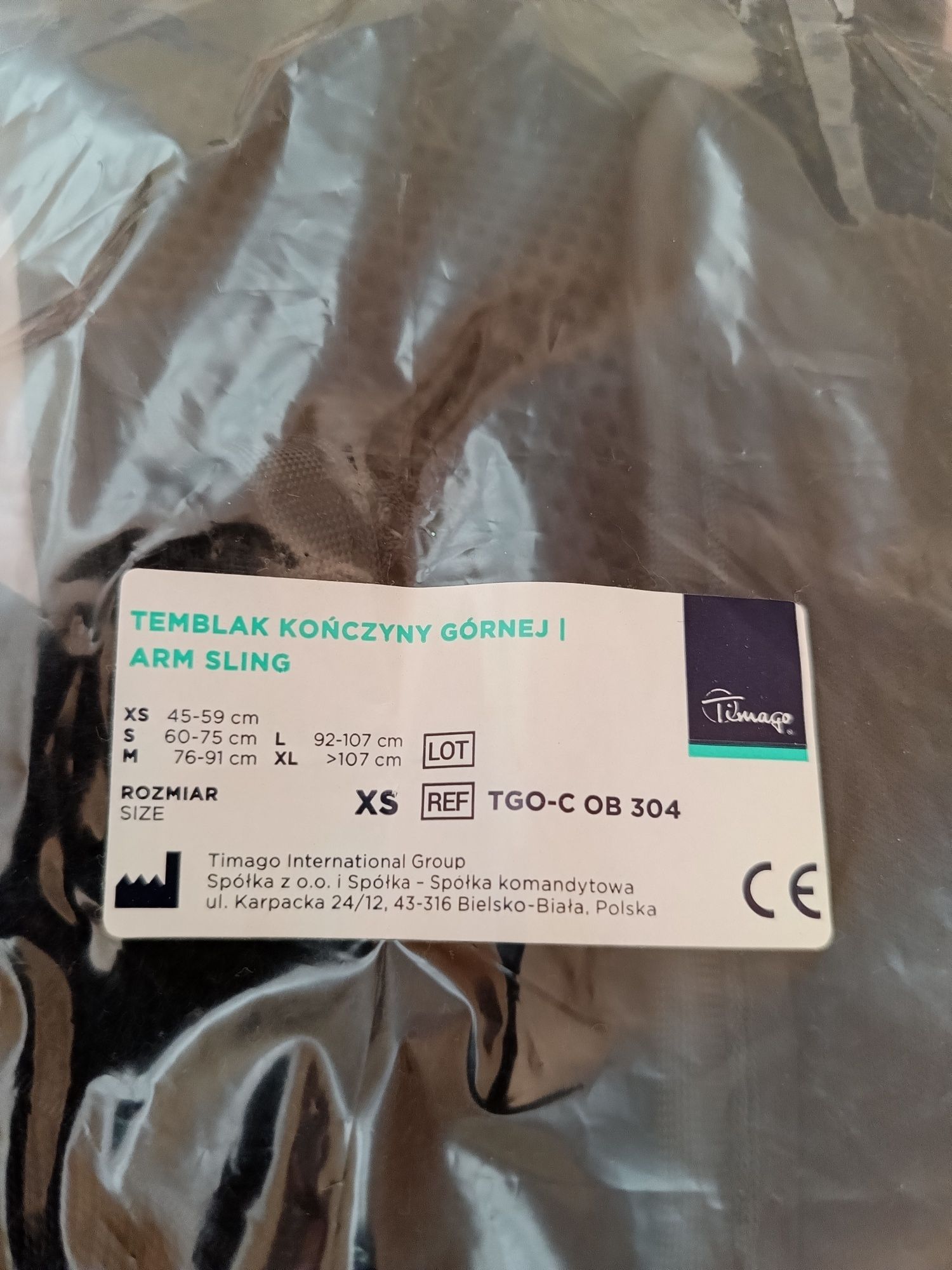 Temblak kończyny górnej dla dziecka rozmiar xs