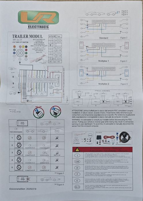 Ficha de reboque 13 pinos