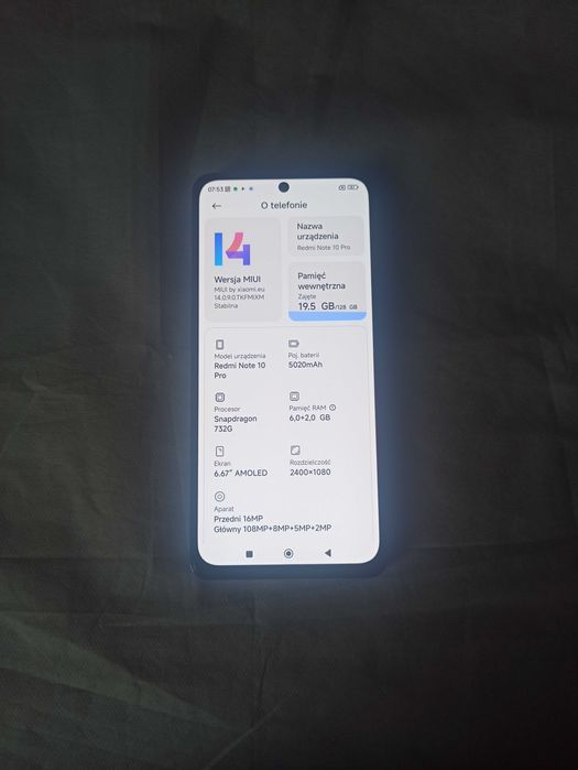 Xiaomi Redmi Note 10 Pro 6/128 108MPx Xiaomi.eu MIUI 14 Andr 13 root