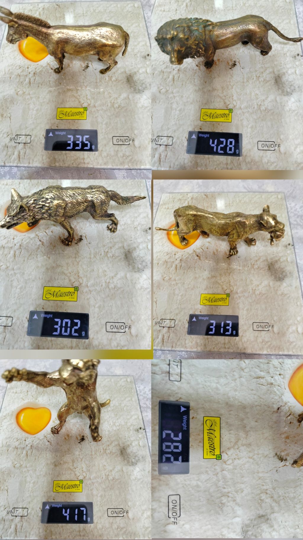 Продам статуэтки из бронзы.Лев, бегемот,волк, тигр,сова,осёл,свинья