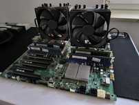 Płyta + CPU + RAM Super X9DRi - LN4F