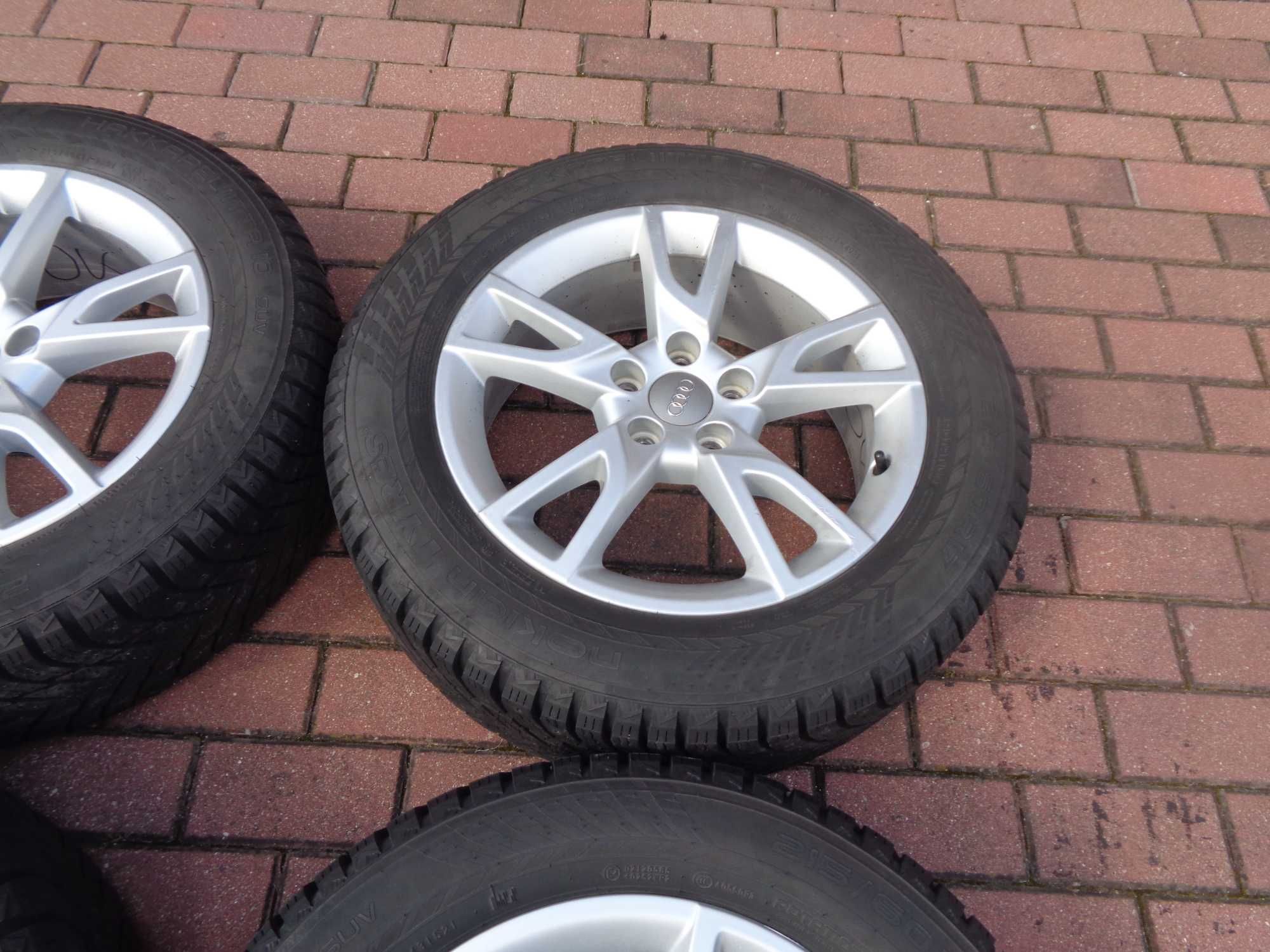 Alufelgi 17 Audi Q3 Vw Tiguan z oponami Nokian 215/60/17 8mm ORYGINAŁ