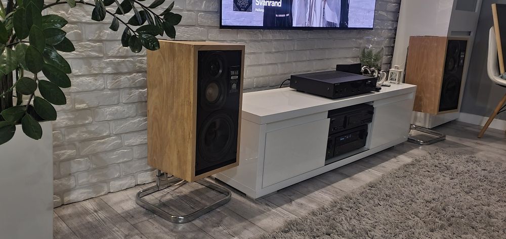 Kolumny Arcus TM65 po renowacji ze stojakami
