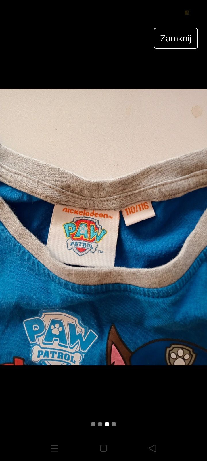 Koszulka z krótkim rękawem z motywem Psi Patrol
