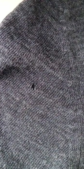 Asymetryczny damski sweter w serek, Big Star, rozm. M, ciemnoszary.