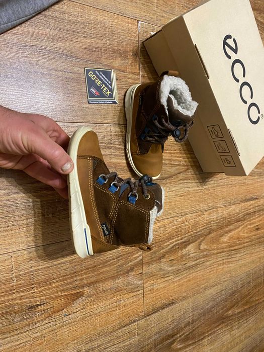 Ecco Gore-Tex ботинки зимние термо сапожки черевики детские ECCO р.25