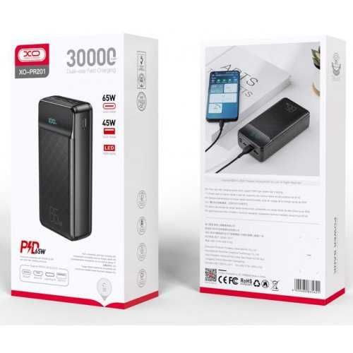 XO PR201 30000 mAh 65W Powerbank Павербанк  Для ноутбука!