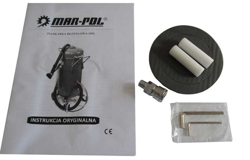 MAR-POL Piaskarka Syfonowa 105l Odkurzacz 1200w Bezpyłowa  M80593