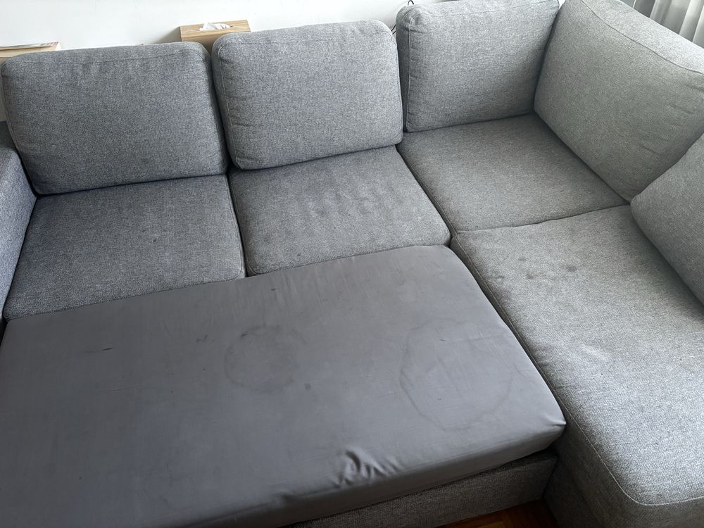 Narożnik z funkcją spania i pojemnikiem