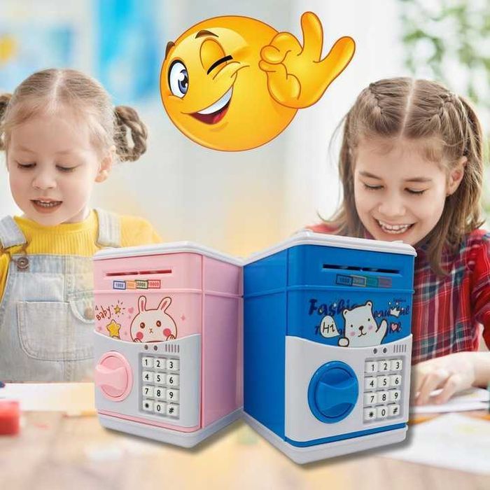 SKARBONKA SEJF BANKOMAT Dla Dzieci Dziecka Duża Elektroniczna Skarbonk