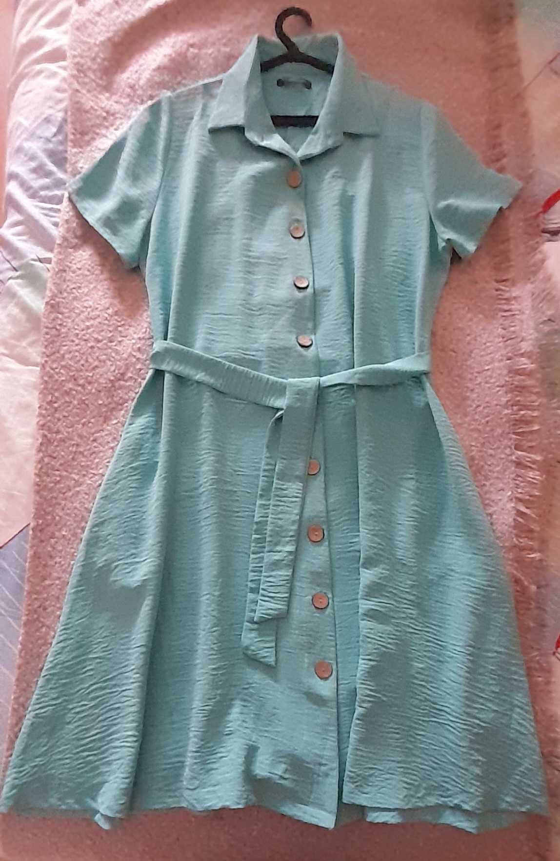 Vestido de Verão azul turquesa 10€