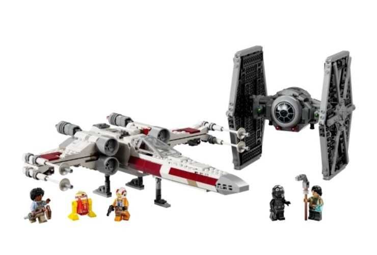 Конструктор LEGO Star Wars Винищувач TIE і Корабель X-wing 75393