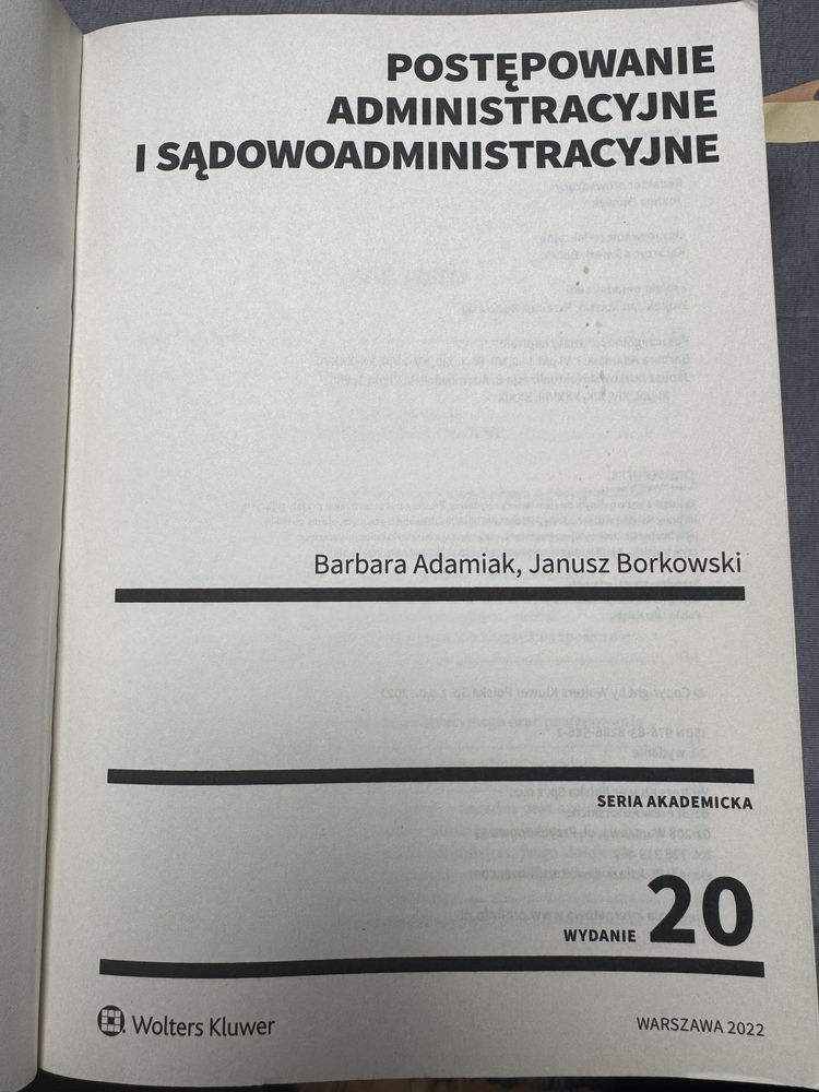 Postępowanie administracyjne i sądowoadministracyjne