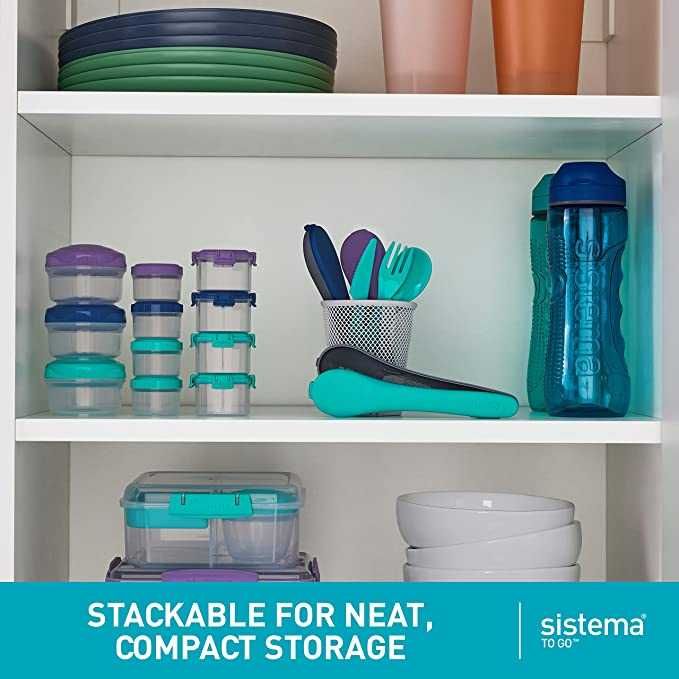 Sistema Kolekcja To Go Pojemnik na Żywność, Plastik, Wielokolorowy,