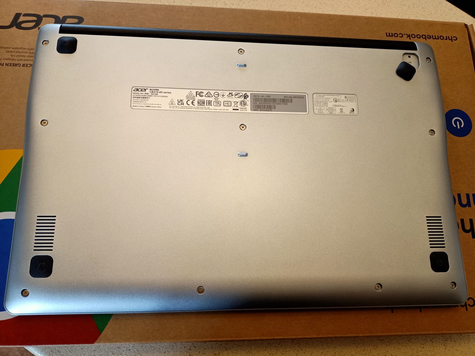 Laptop Acer Chromebook 315 N4500/8GB/128/FHD ChromeOS idealny gwarancj