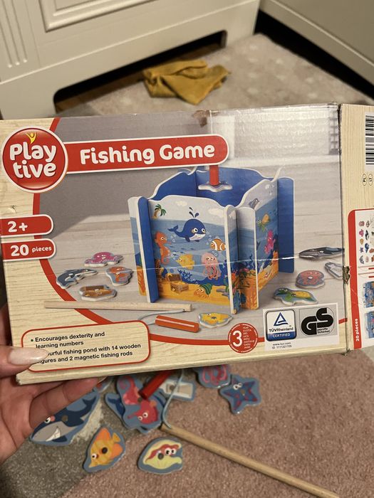 Gra magnetyczna łowienie rybek drewniana Playtive Lidl