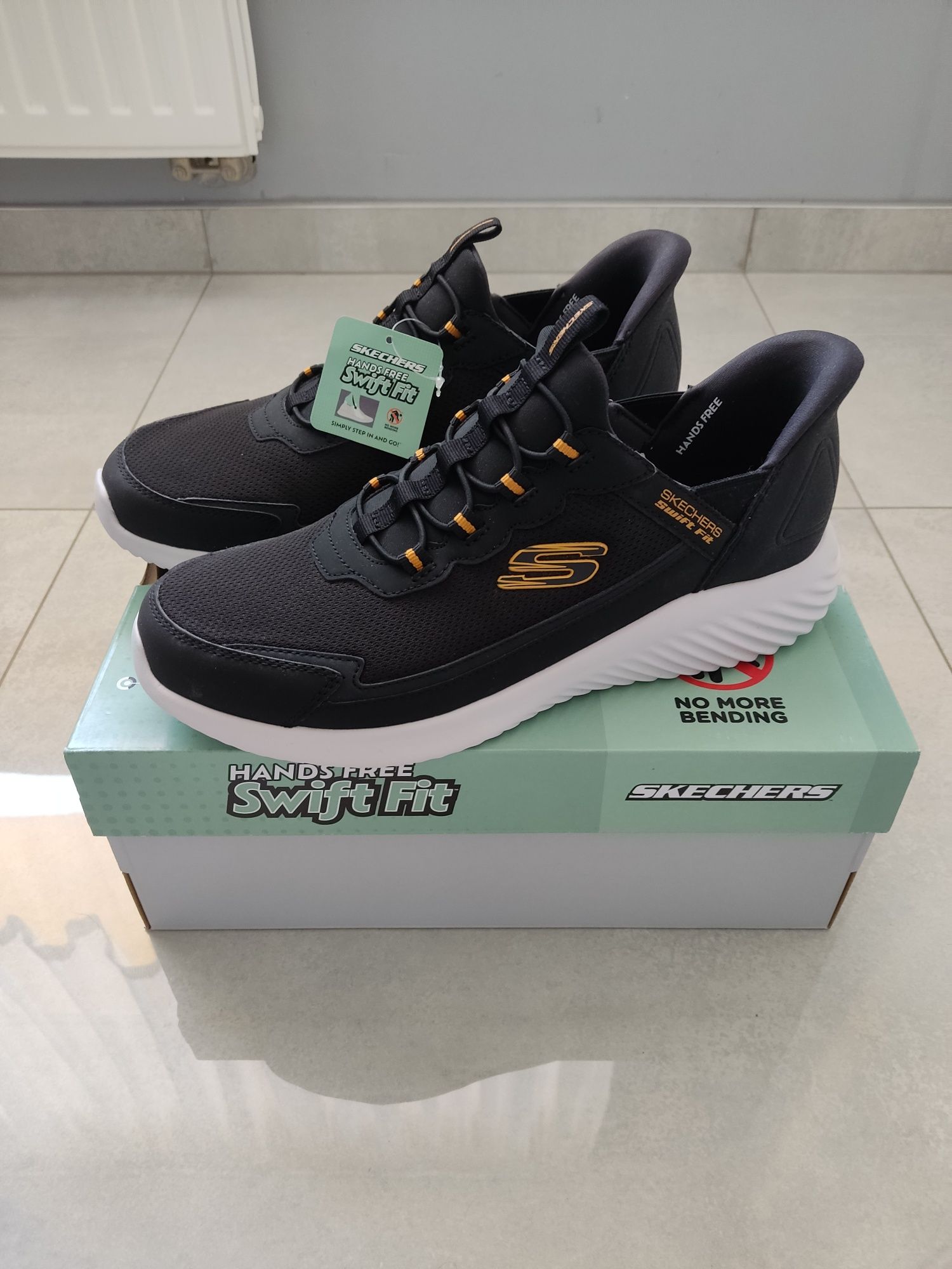 NOWE buty sneakersy męskie Skechers Bounder Swift Fit rozmiar 44t