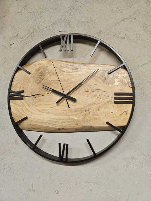 Zegar ścienny drewno dąb 40 cm