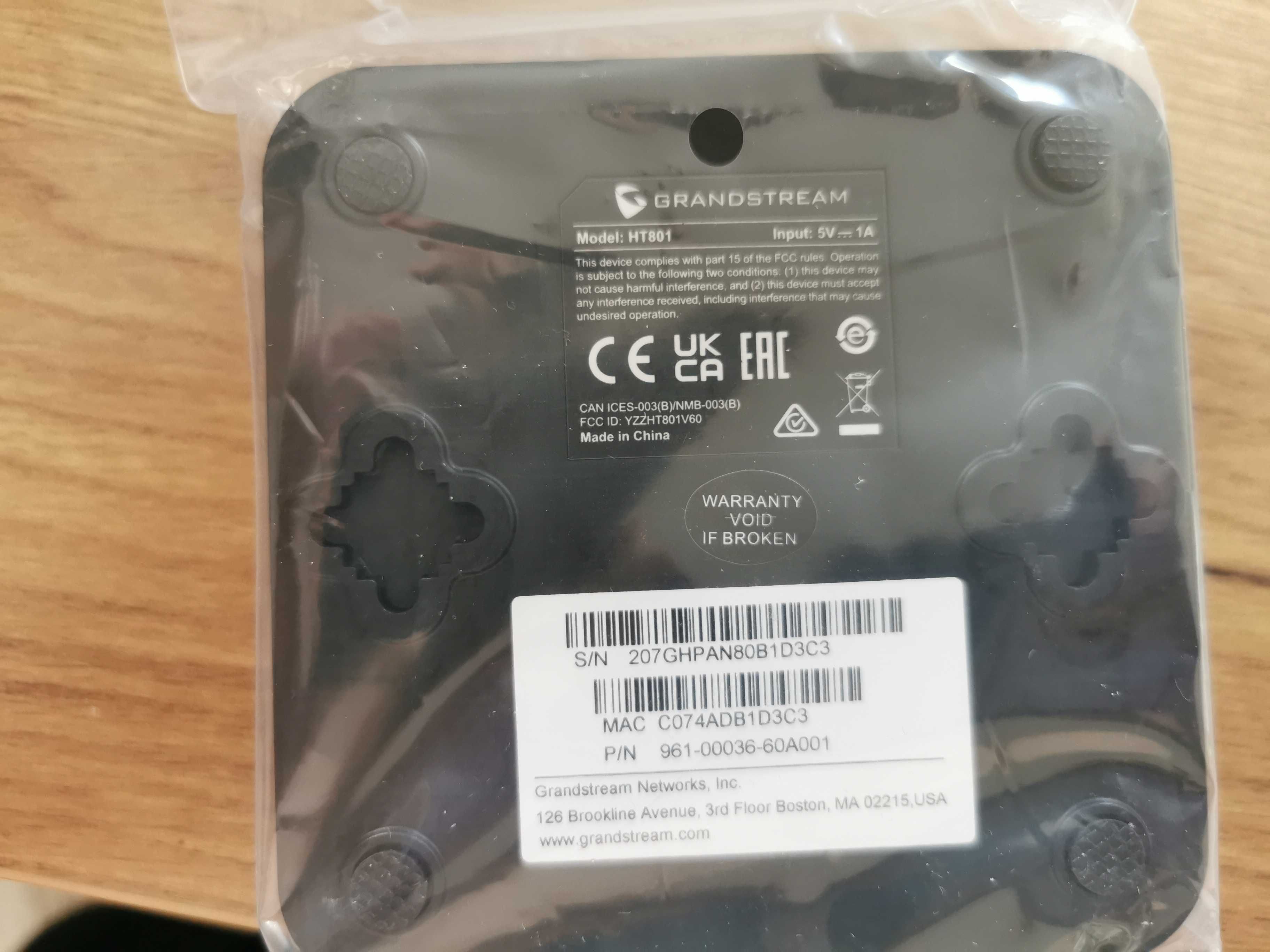GRANDSTREAM HandyTone HT801 - brama VOIP (1xFXS)