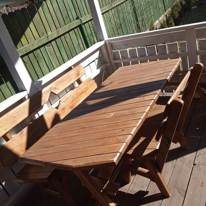 Meble ogrodowe stół 195x90