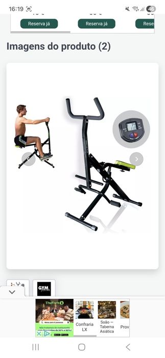 Aparelho ginástica AB booster plus