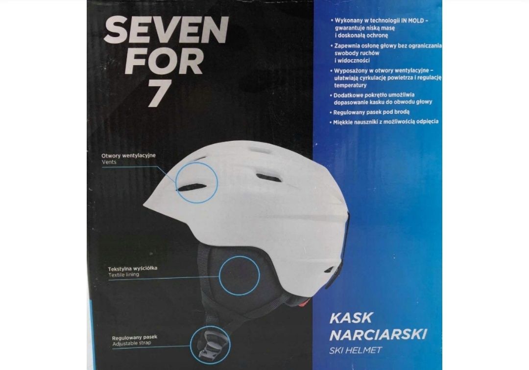 Kask narciarski rozmiar s 51-53 cm dziecięcy