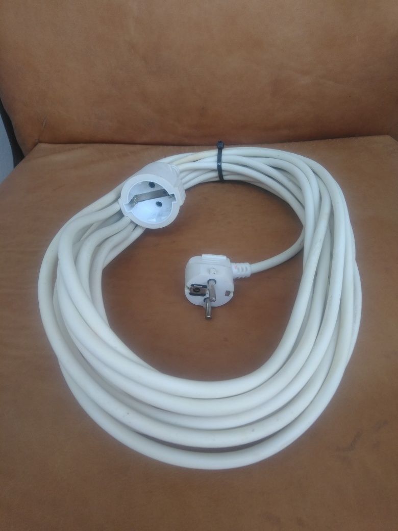 Extensão Elétrica 10 metros,cor Branco/Preto,NOVAS