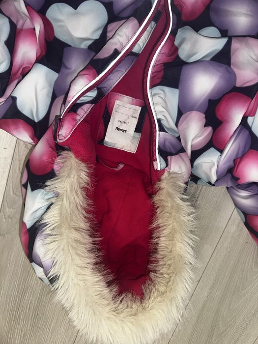 Зимовий дитячий комбінезон на дівчинку 134р