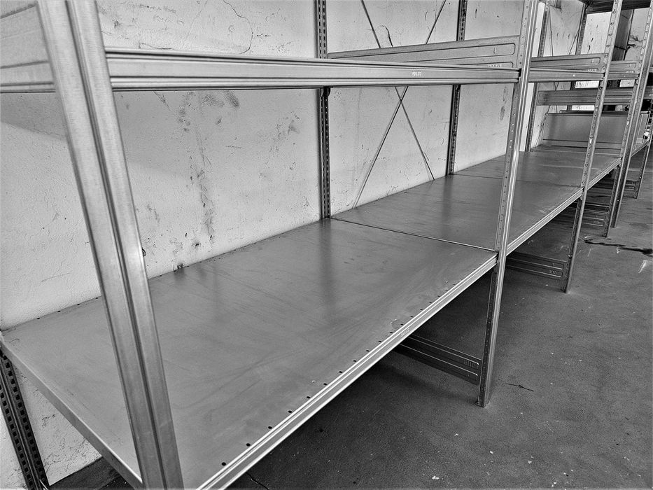 Regał Metalowy 82x200x306cm/9p Magazynowy Ocynk Piwnica Garaż Komórka