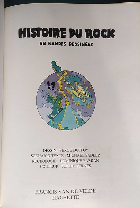 Histoire du rock en bandes dessinées - Mickael Sadler & Serge Dutfoy