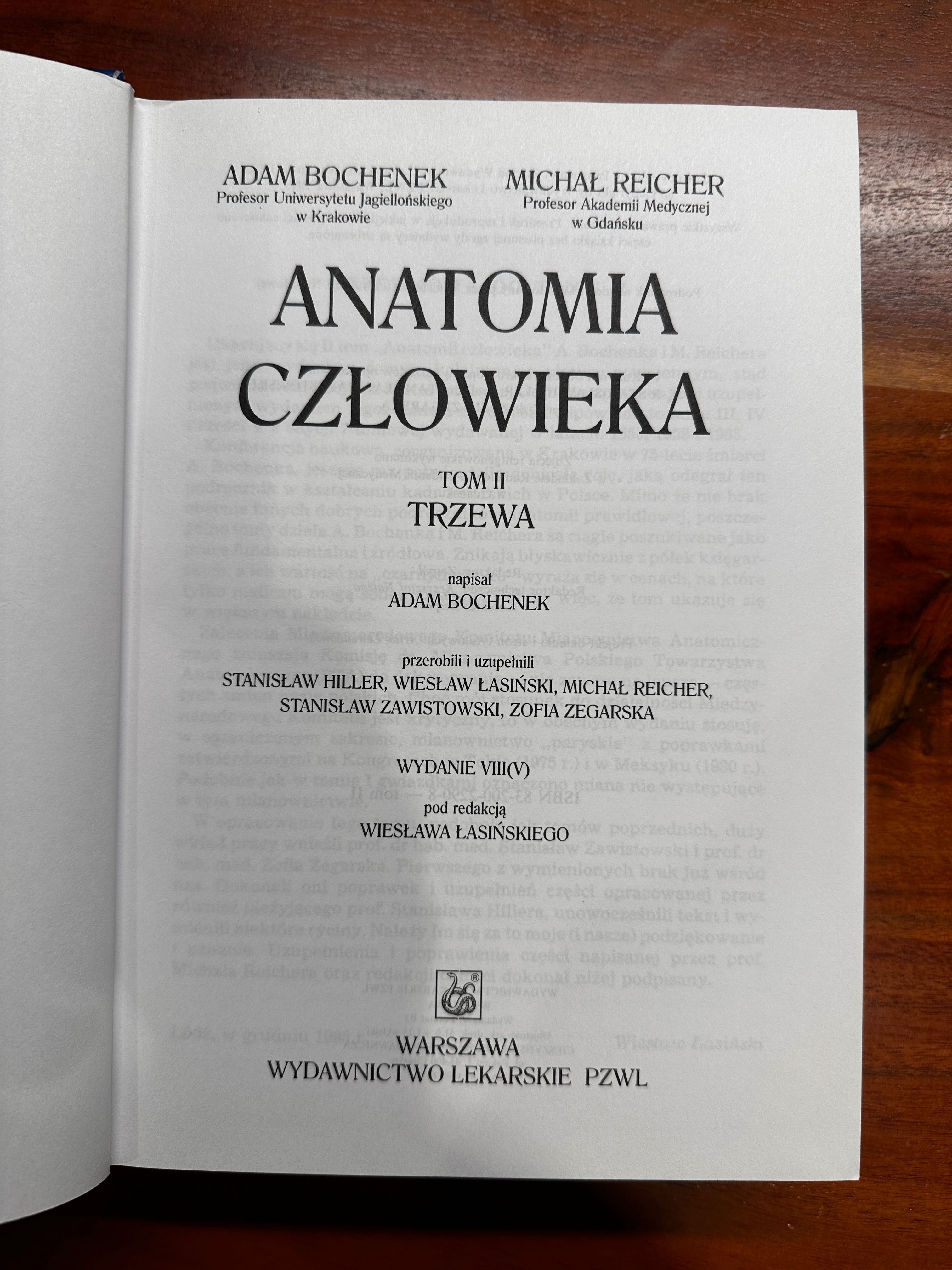 Anatomia człowieka. Tom 2 Adam Bochenek, Michał Reicher