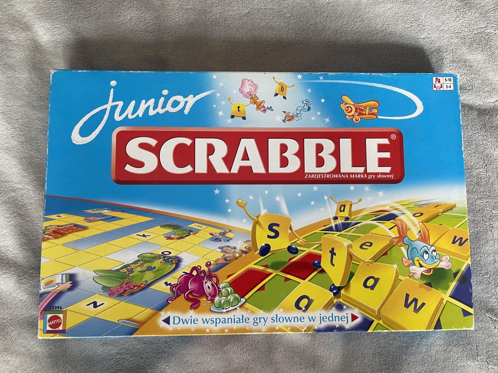 Gra slowna Scrabble Junior !!! Hasbro/IdealnyStan !!! Polecam Katowice