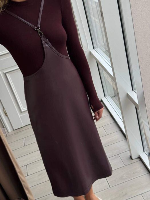 Спідниця, юбка шкіряна бордо