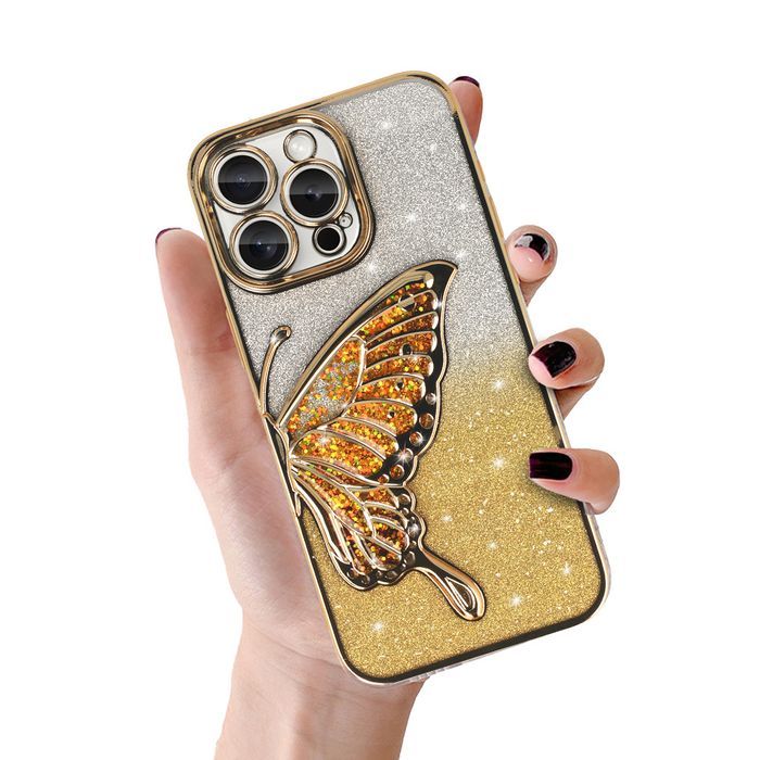 Tel Protect Butterfly Water Case do Iphone 14 Pro złoty