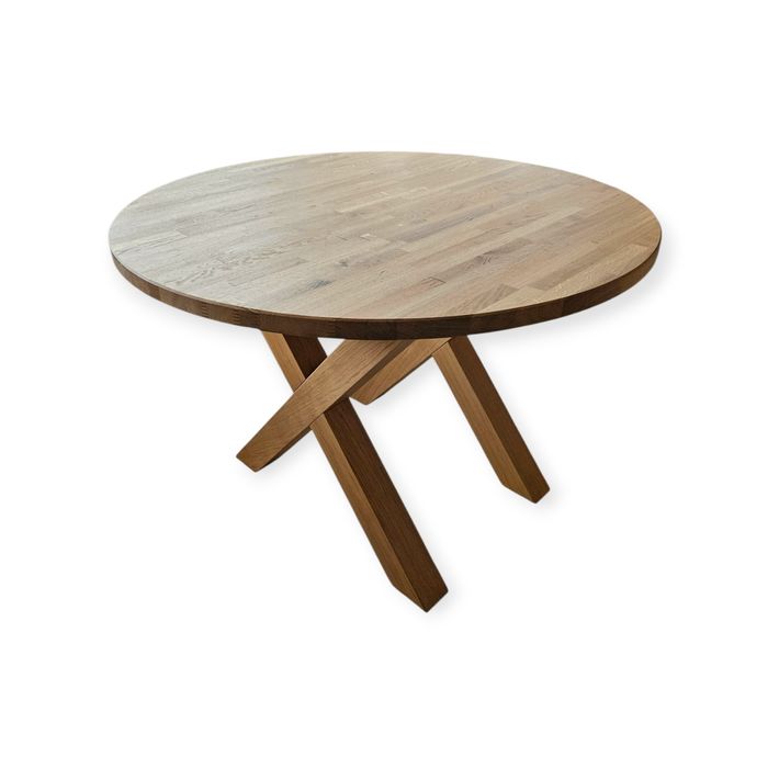 Stół dębowy , okrągły w stylu skandynawskim 110 cm  DOSTAWA GRATIS !!!