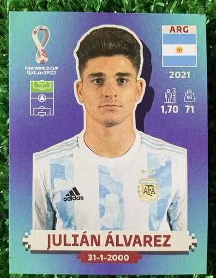 Julian Alvarez Sticker Panini Qatar 2022 Argentina 15