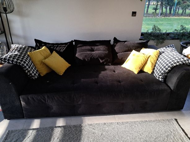 Sofa Royal IV Mega Lux Black Red White Wygodna Kanapa