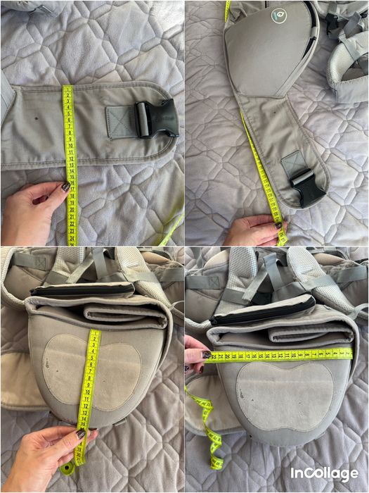 Хіпсіт для дітей AieBao сірий слінг ергорюкзак кенгуру