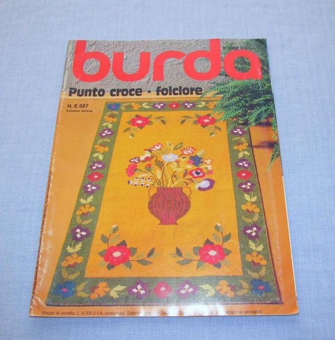 Burda Punto Croce - folklor 1983 Haft krzyżykowy