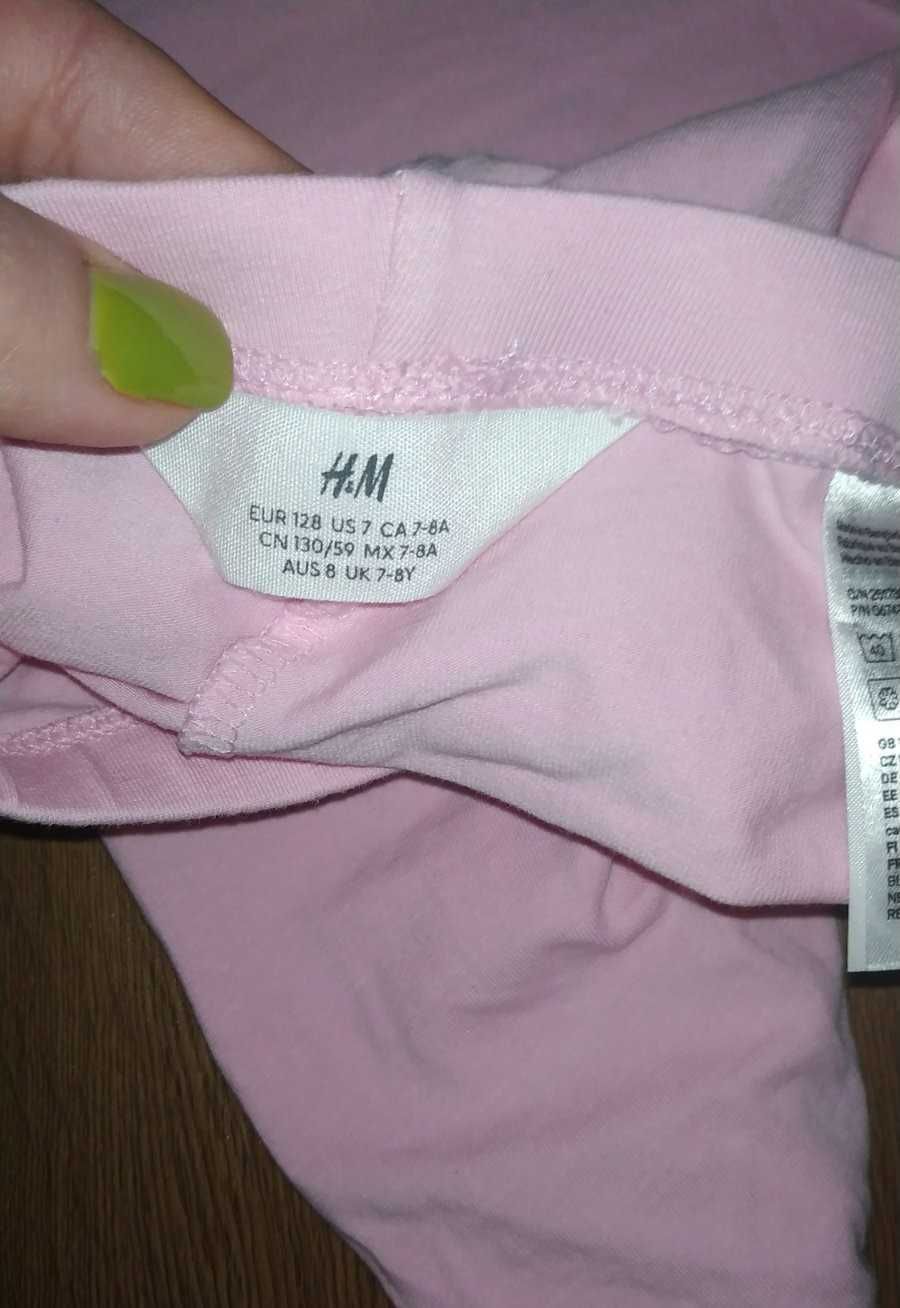 футболка легинсы на девочку NEXT H&M размер 122-128, на 7-8лет